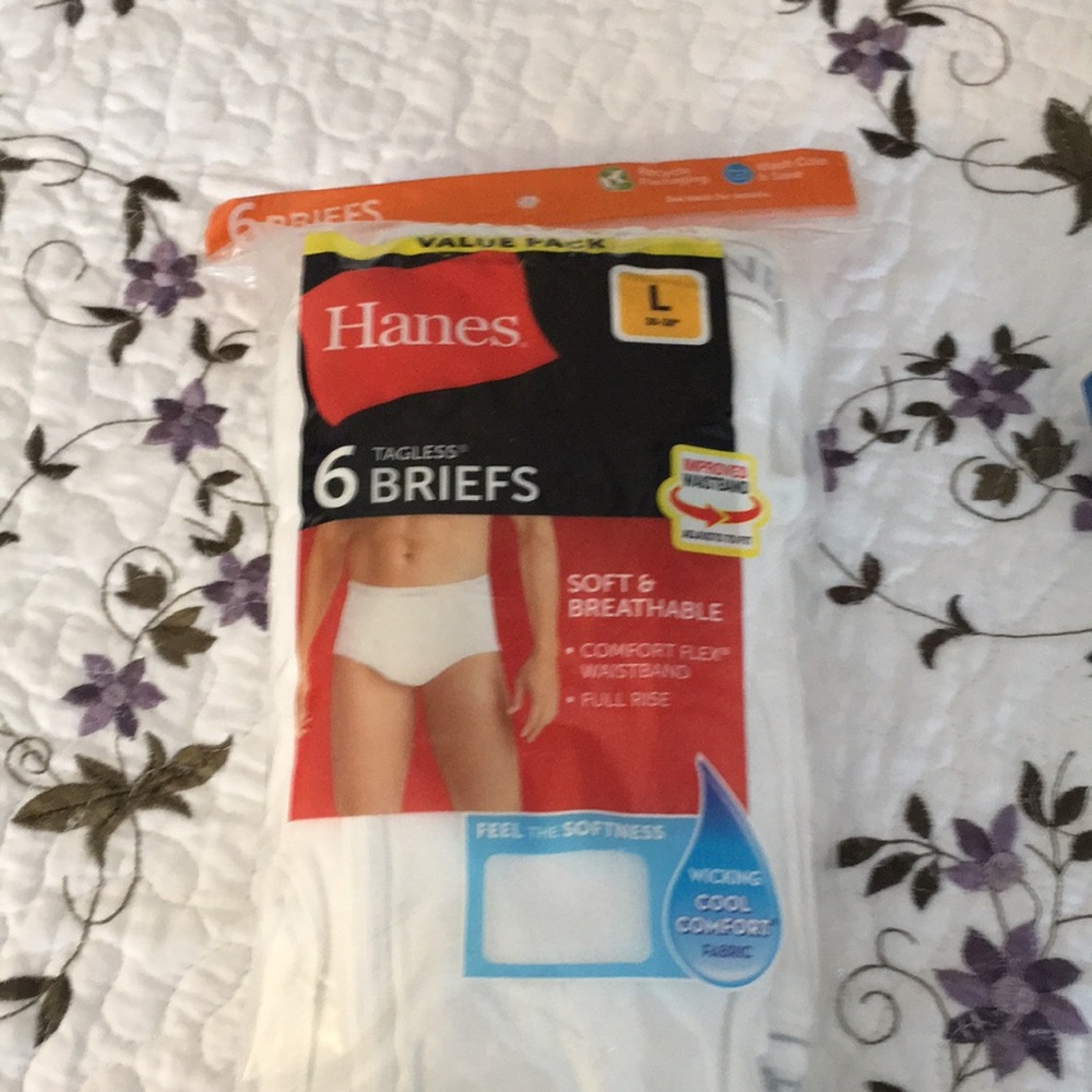6 pack mens briefs sz 36-38